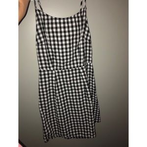 Black and white gingham dress